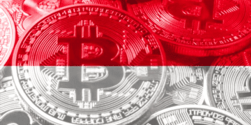 Indonesia-Flag-With-Bitcoin